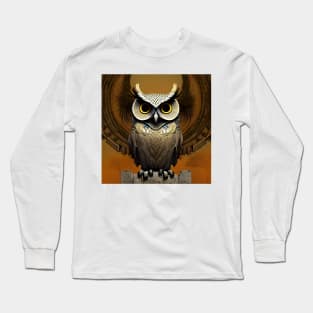 Owl guardian of the temple of Athena Long Sleeve T-Shirt